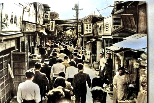 1950年代の岡山駅前商店街