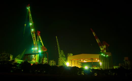 三井造船の夜景