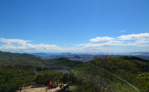種松山の展望台から見る景色