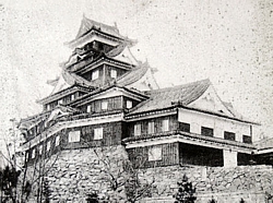 焼失前の岡山城